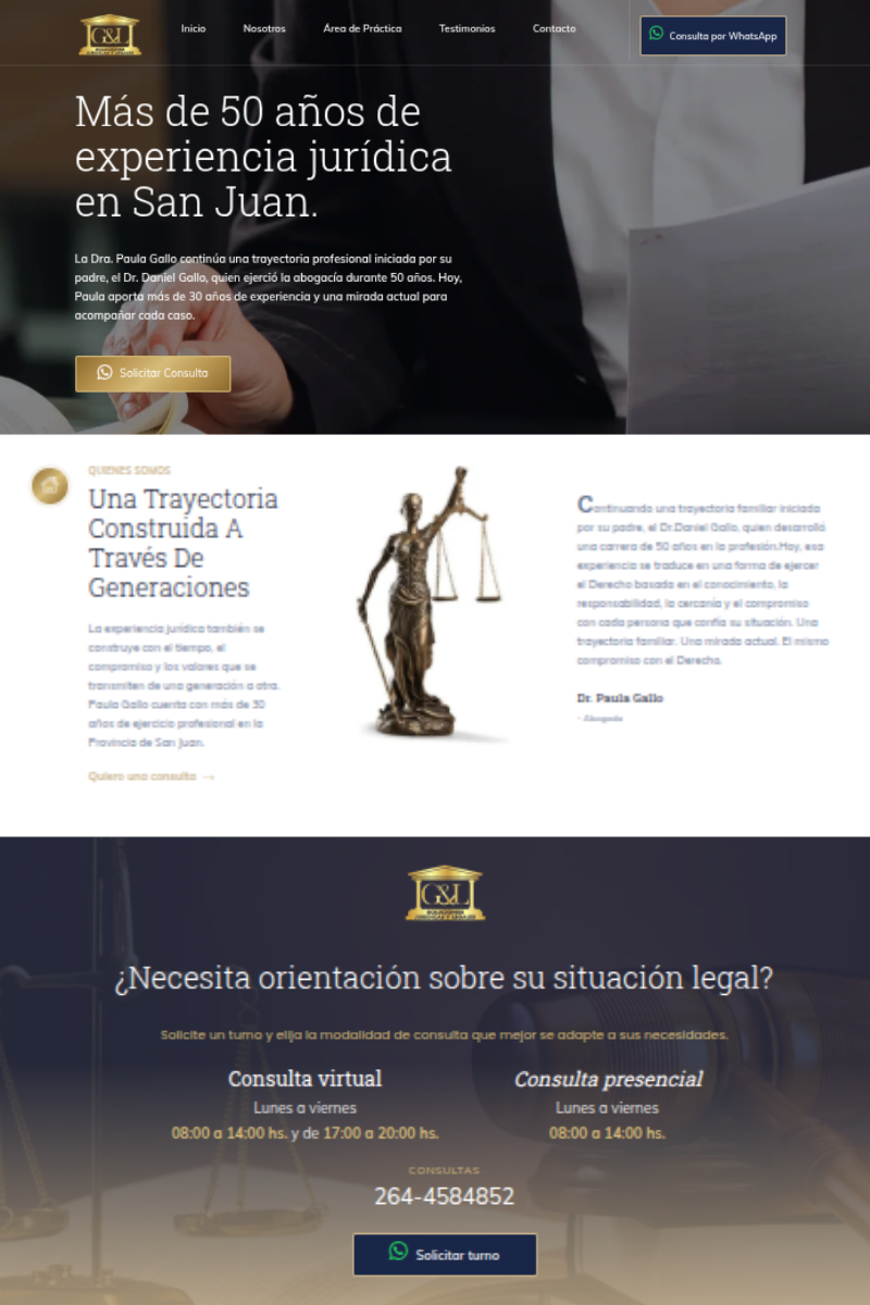 Landing page